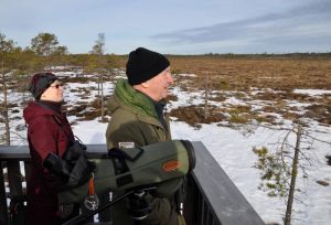 Rolf Lilja spanar efter orrtuppar